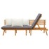 Sofá de jardín madera de acacia maciza 200x65
