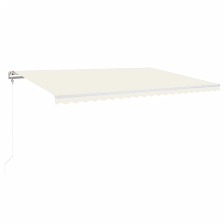 Toldo retráctil automático crema 500x300