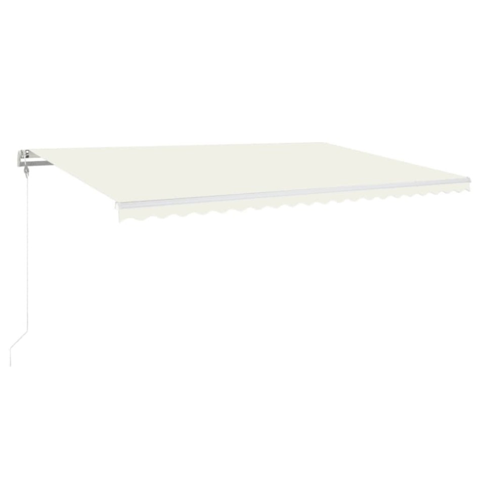 Toldo retráctil automático crema 500x350