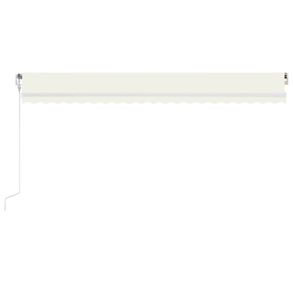 Toldo retráctil automático crema 500x350