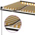Toldo manual retráctil con LED amarillo y blanco 400x350
