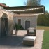 Toldo manual retráctil con LED gris antracita 400x350