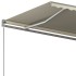 Toldo de pie automático crema 400x350