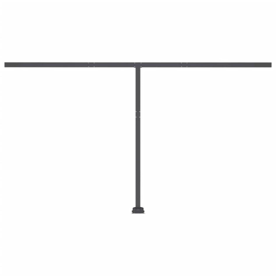 Toldo de pie automático crema 400x350