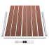 Set de panel de valla WPC marrón 353x146