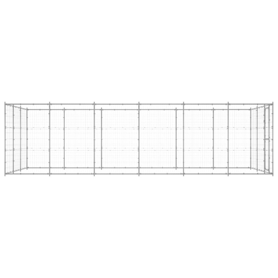 Perrera de exterior de acero galvanizado 21,78