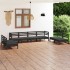 Juego de muebles de jardín 8 pzas madera de pino maciza