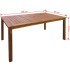Set de comedor de jardín 7 piezas madera maciza de