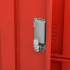 Armarios taquilla 2 uds de acero gris y rojo 90x45x92,5