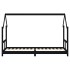 Estructura de cama para niños madera de pino negro 80x200