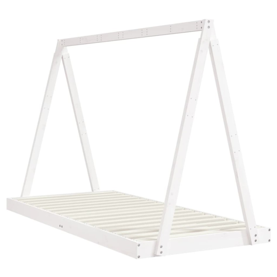 Estructura de cama para niños madera de pino blanco 90x200