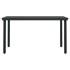 Juego de comedor de jardín 7 piezas negro y