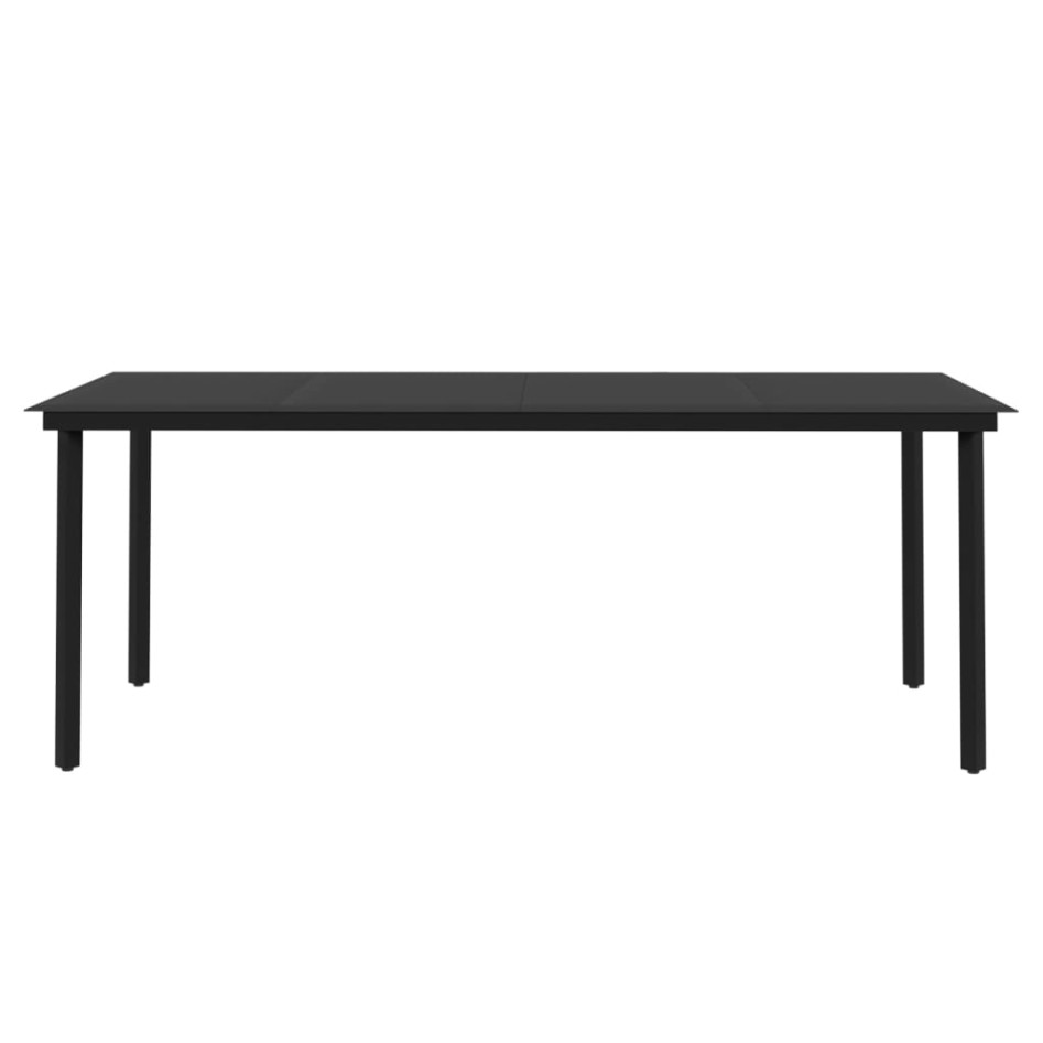 Set comedor de jardín 7 pzas y cojines ratán sintético y