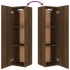 Set de muebles para TV 8 pzas madera contrachapada roble
