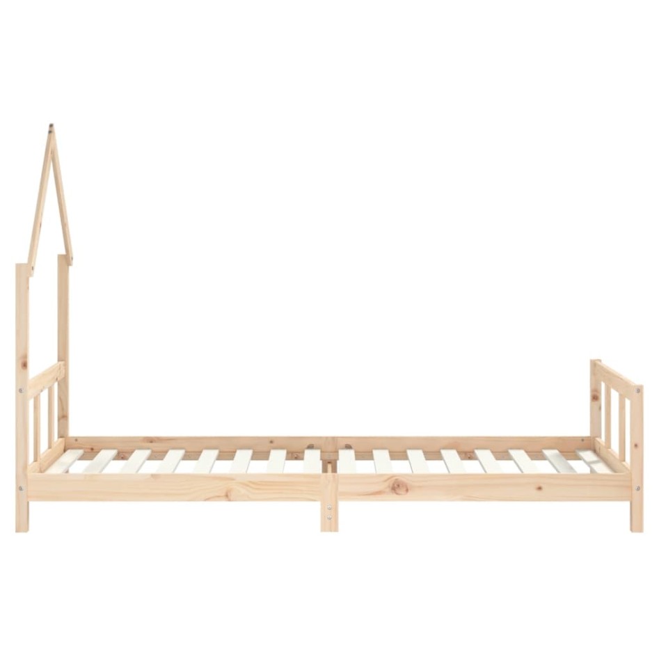 Estructura de cama para niños madera maciza de pino 90x200