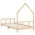 Estructura de cama para niños madera maciza de pino 90x200
