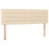 Cama box spring con colchón tela color crema 140x200