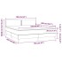 Cama box spring colchón y LED terciopelo rosa 160x200