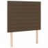 Cama box spring colchón luces LED tela marrón oscuro