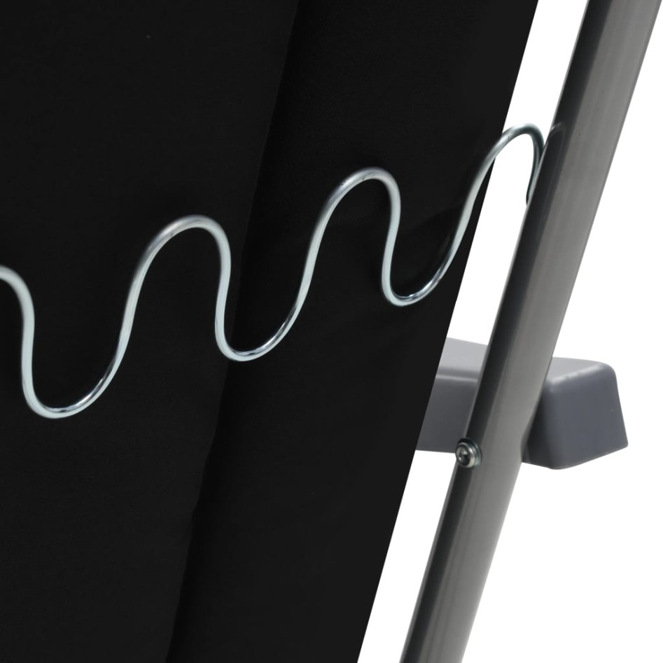 Sillas plegables de jardín con cojines 2 unidades