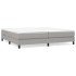 Cama box spring con colchón tela gris claro 200x200