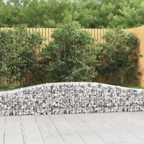 Cestas de gaviones 5 uds forma de arco hierro 400x30x40/60