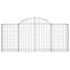 Cestas de gaviones 8 uds forma de arco hierro 200x30x80/100