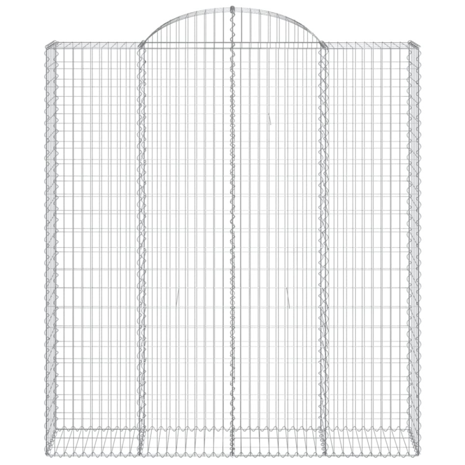 Cestas de gaviones 4 uds forma de arco hierro 200x50x220/240