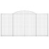 Cestas de gaviones 4 uds forma de arco hierro 300x30x140/160