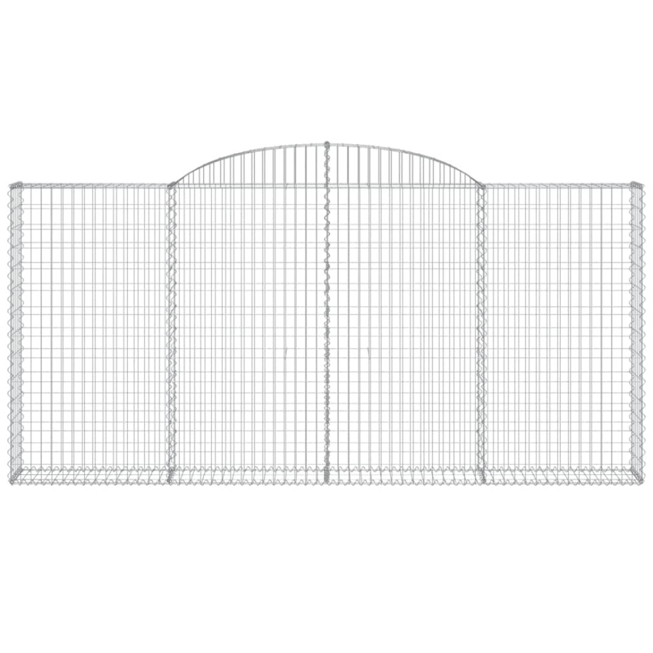Cestas de gaviones 4 uds forma de arco hierro 300x30x140/160