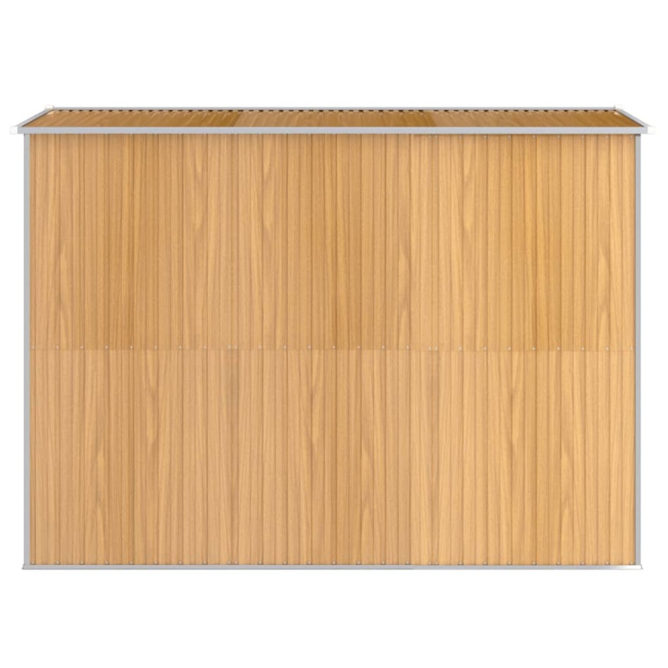 Cobertizo jardín acero galvanizado marrón claro 192x274x223