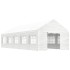 Cenador con techo polietileno blanco 11,15x4,08x3,22