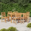 Sillas de jardín 6 unidades madera maciza de teca