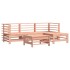 Juego de muebles jardín 5 pzas y cojines madera abeto