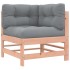 Juego de muebles jardín 5 pzas y cojines madera abeto