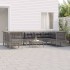 Set de muebles de jardín 10 pzas y cojines ratán sintético