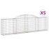 Cestas de gaviones 5 uds forma de arco hierro 300x30x80/100