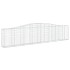 Cestas de gaviones 3 uds forma de arco hierro 400x30x80/100