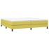 Cama box spring con colchón tela verde 200x200