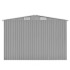 Caseta de jardín metal gris 257x392x181