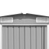 Caseta de jardín metal gris 257x392x181