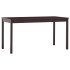 Conjunto de comedor 7 piezas madera de pino marrón