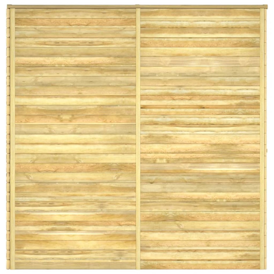 Caseta de almacenaje de jardín madera de pino 100x210x218