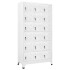 Taquilla con 18 compartimentos de metal 90x40x180