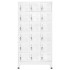 Taquilla con 18 compartimentos de metal 90x40x180