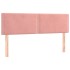 Cama box spring con colchón terciopelo rosa 140x200