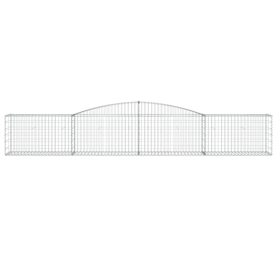 Cestas de gaviones 5 uds forma de arco hierro 400x50x60/80