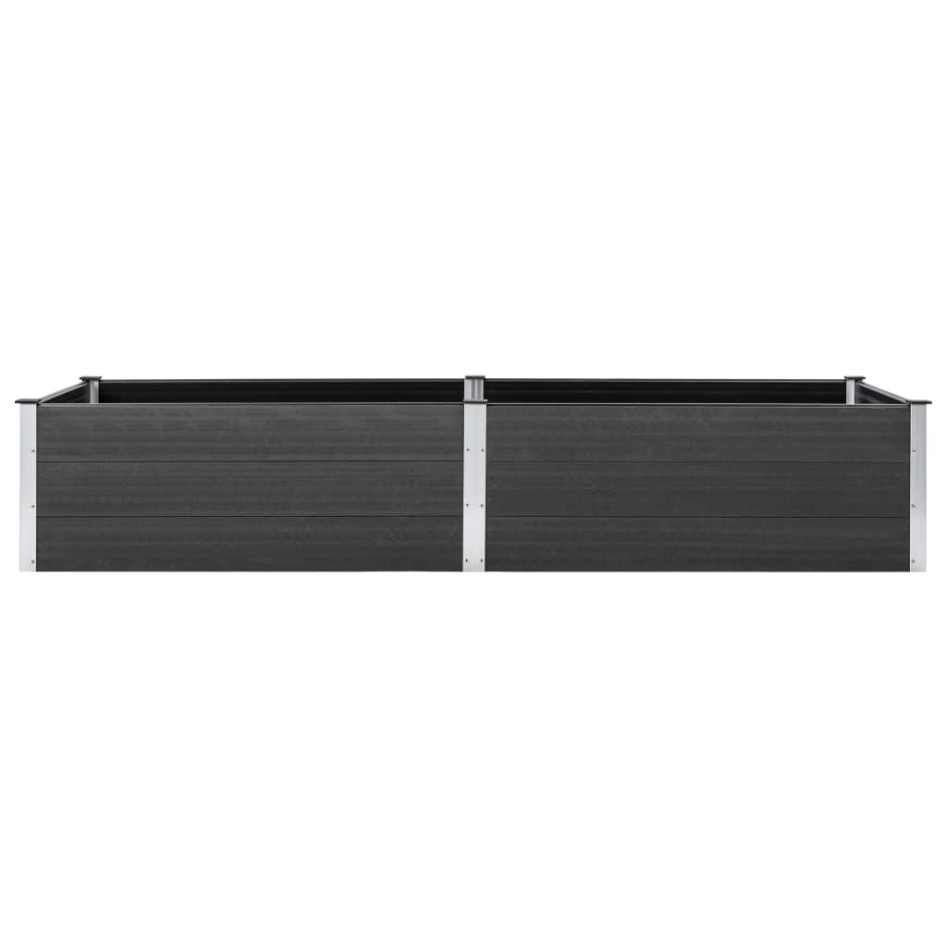 Arriate de WPC gris 300x100x54