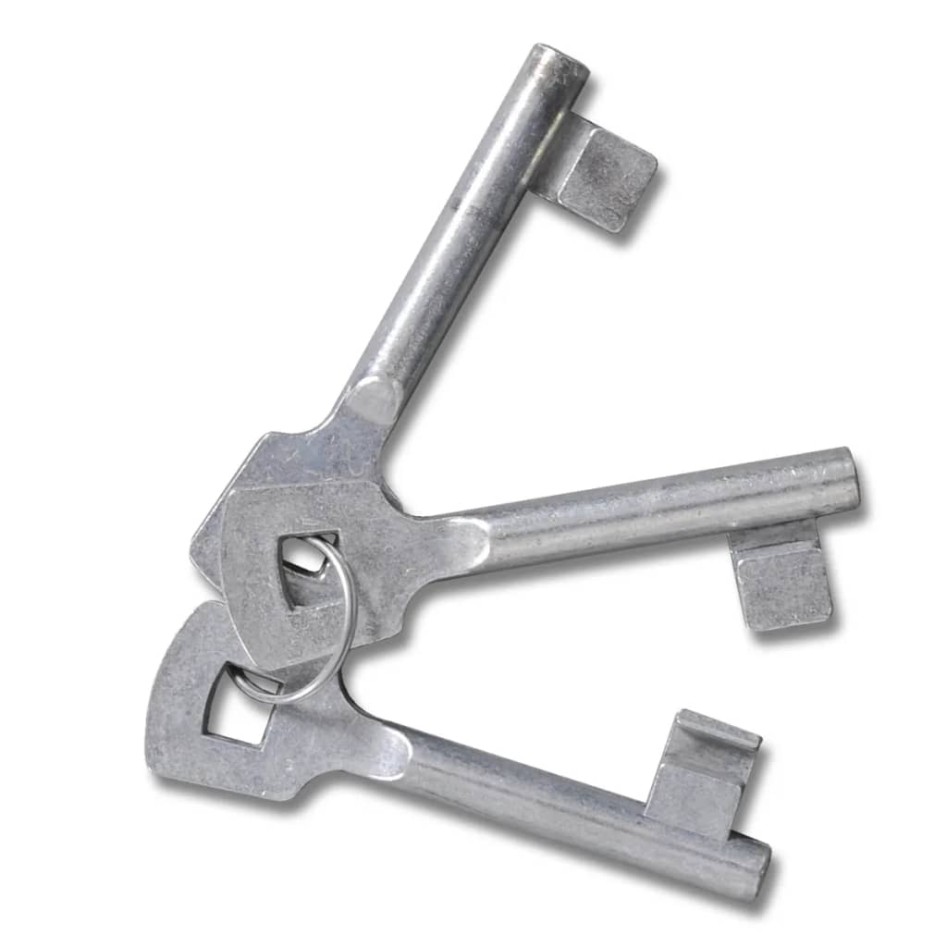 Puerta de malla de jardín acero galvanizado gris 289x175