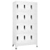 Taquilla de acero blanco 90x45x180
